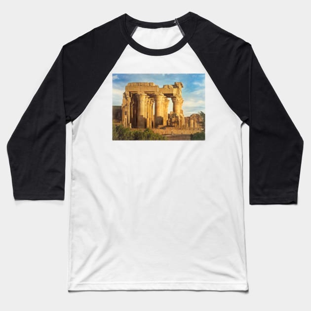 Temple of Kom Ombo in Egypt Baseball T-Shirt by IanWL